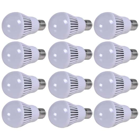 LED glödlampa 7W E27 12-pack